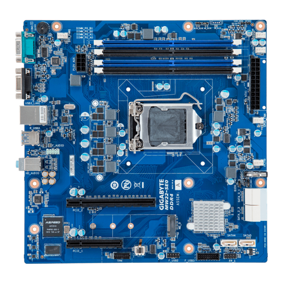 Gigabyte MW22-SE0 User Manual