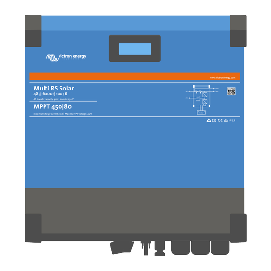 Victron energy Multi RS Solar Manuals