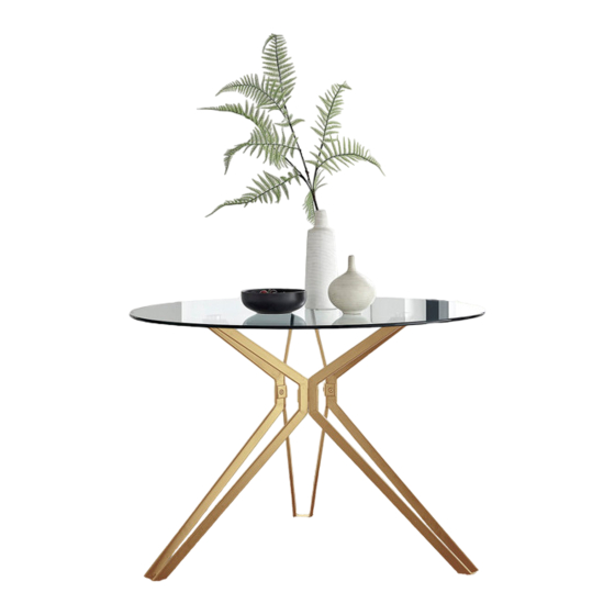 FURNITUREBOX EMPOLI DINING TABLE Assembly Manual