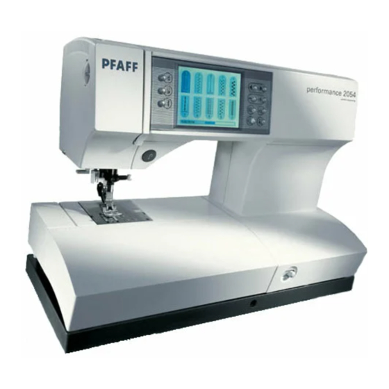 PFAFF PERFORMANCE 2054 SERVICE MANUAL Pdf Download ManualsLib
