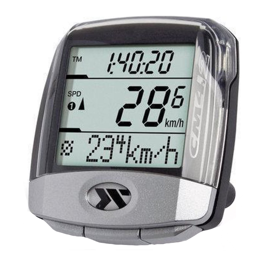 Ciclosport CicloMaster CM 4.2 Bicycle Computer Manual ManualsLib