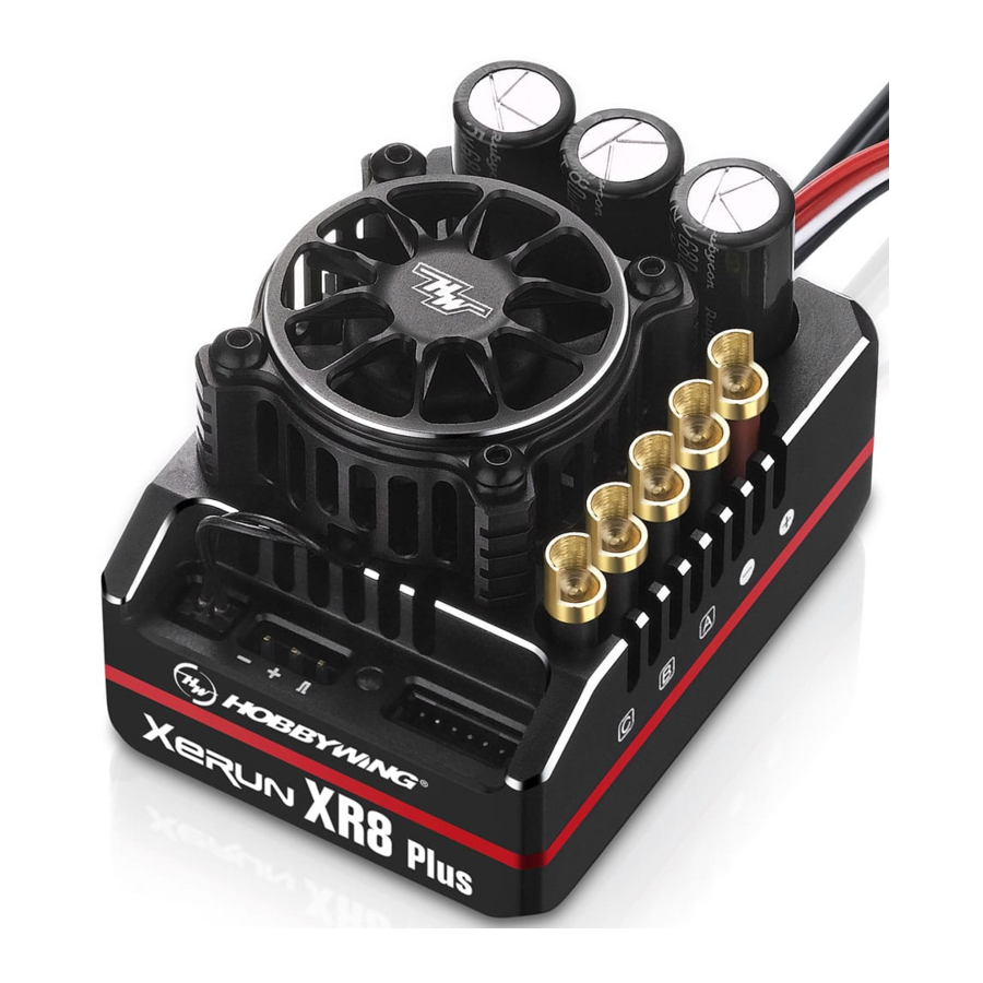 Hobbywing XERUN XR8 Plus Brushless Speed Controller Manual ManualsLib