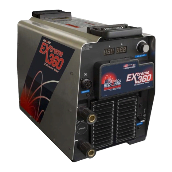 RED-D-ARC WELDERENTALS EXTREME 360 CC/CV AUTO-LINE OWNER'S MANUAL Pdf ...