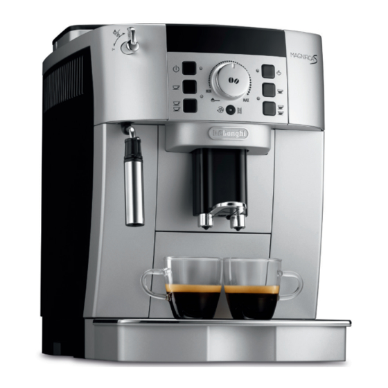 How do you place the water filter in your De'Longhi Magnifica  ECAM22.320(S)B and ECAM22.360.S?