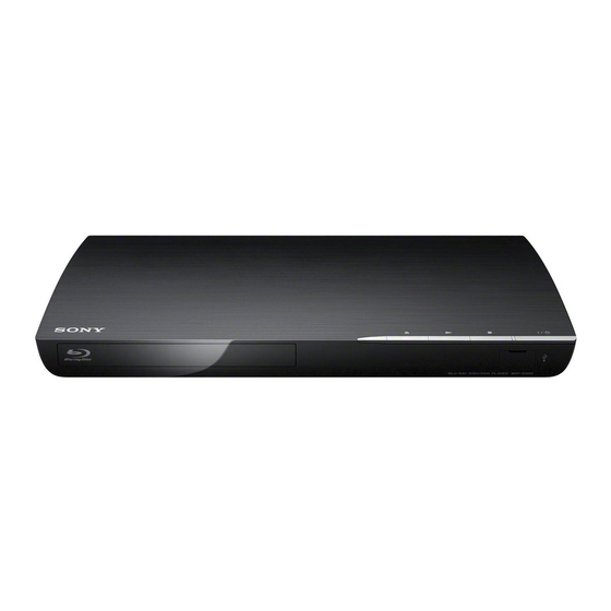 Sony BDP-S390 Limited Warranty