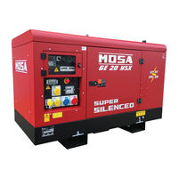 Mosa GE 20 YSX Use And Maintenance Manual