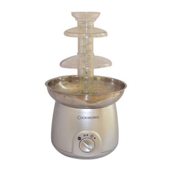Cookworks chocolate fountain Instruction Manual