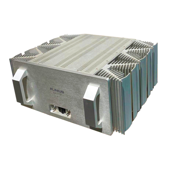 Plinius SA-102 Instruction Manual