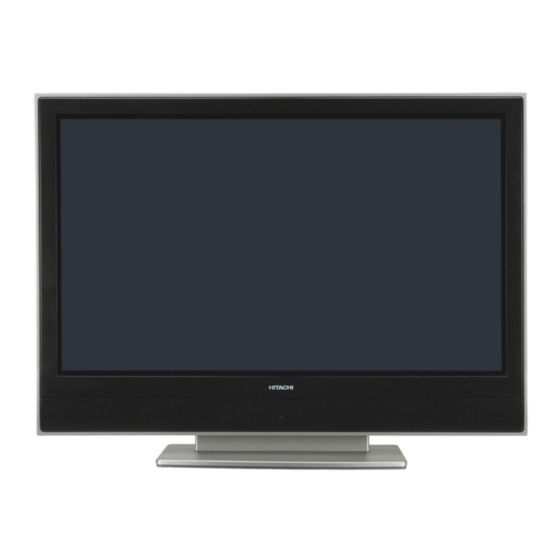 Hitachi 42PD3200A User Manual