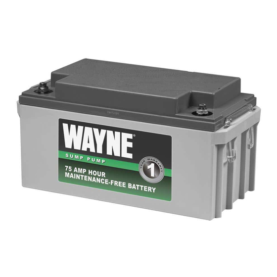 Wayne WSB1275 Installation Manual