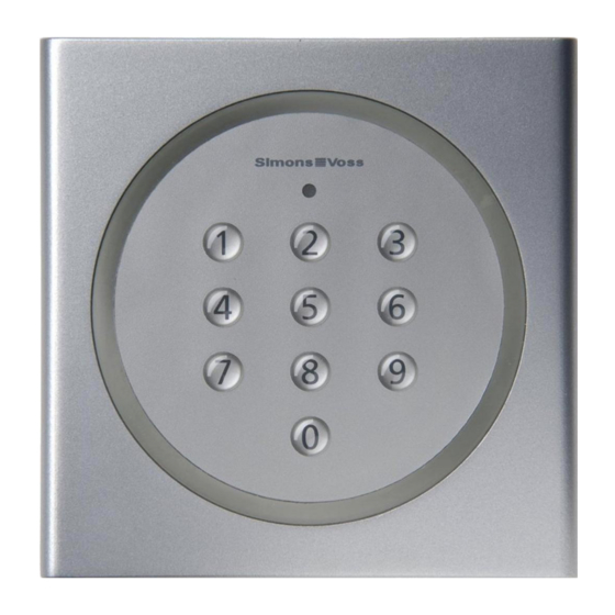 Simons Voss Technologies PinCode-Tastatur Quick Manual