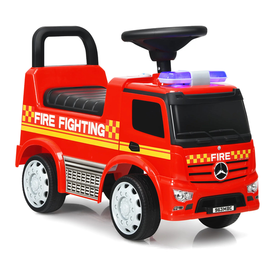 Costway Benz scooter truck User Manual