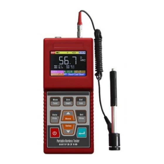 User Manuals: Bms Bulut Makina Hartip-3210 Tester