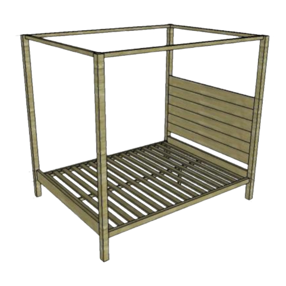 RYOBI NATION H2OBungalow Contemporary DIY Four Poster Bed Manual