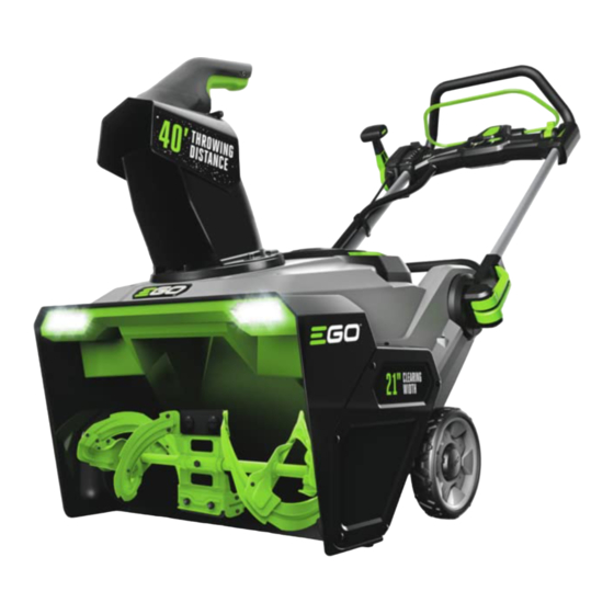 Ego Power+ SNT2112 Operator's Manual