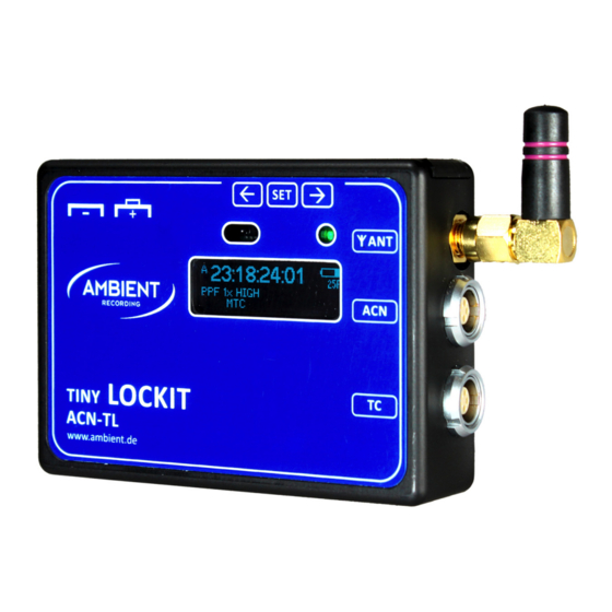 Ambient ACN-TL TinyLockit Manual