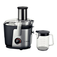 Bosch VitaJuice 4 MES Series Instruction Manual