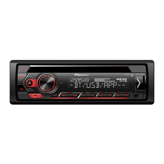 Pioneer DEH-S420BT Quick Start Manual