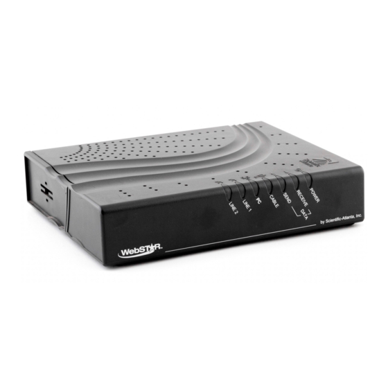Scientific Atlanta WebSTAR EPX2203 User Manual