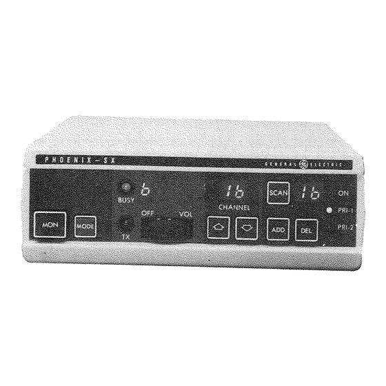 GE Phoenix-SX Operator's Manual