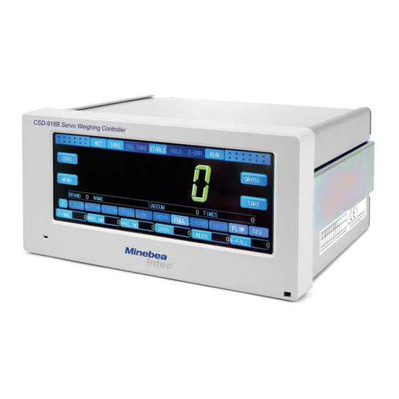 Minebea Intec CSD-918 Series Manuals