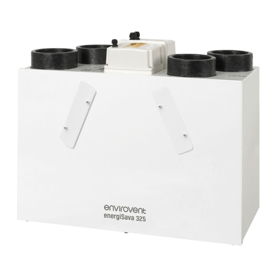 Envirovent energiSava 325 Manuals