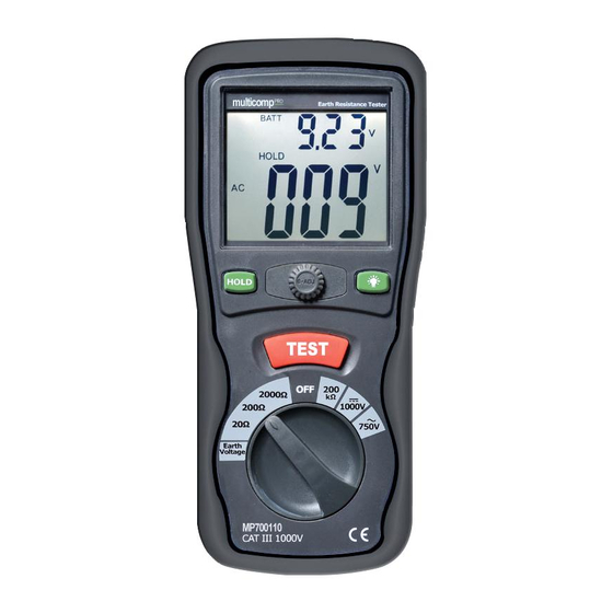 multicomp pro MP700110 Manual