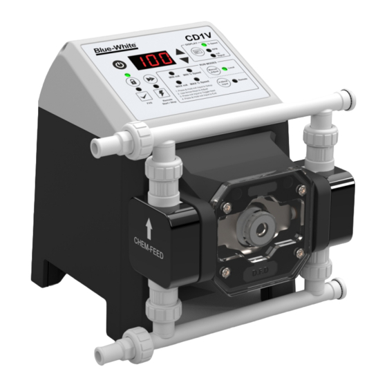 Blue-White CHEM-FEED CD1 Series Operating Manual