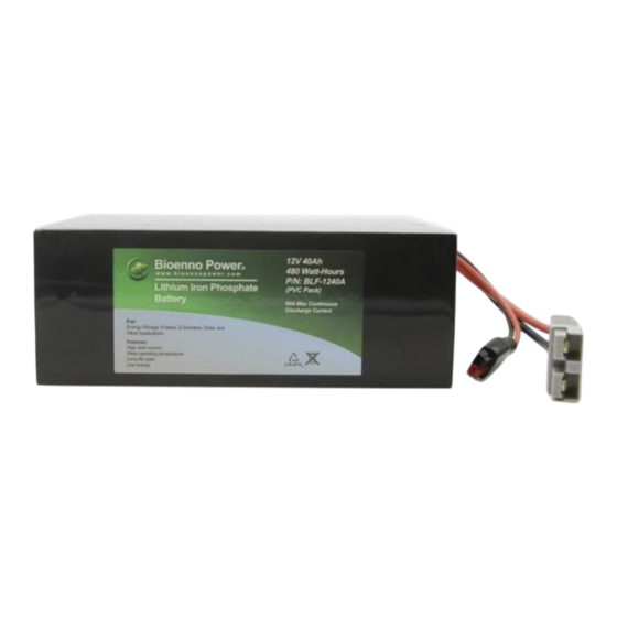 Bioenno Power BLF-1240A User Manual