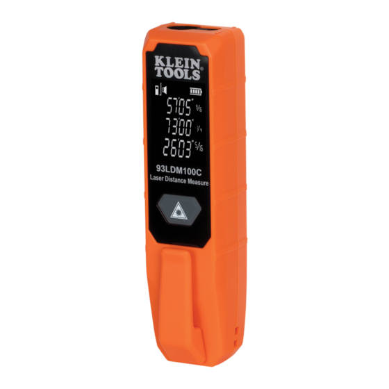 Klein Tools 93LDM100C Instructions