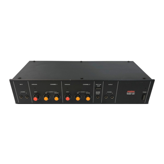 Fostex 3180 Owner's Manual