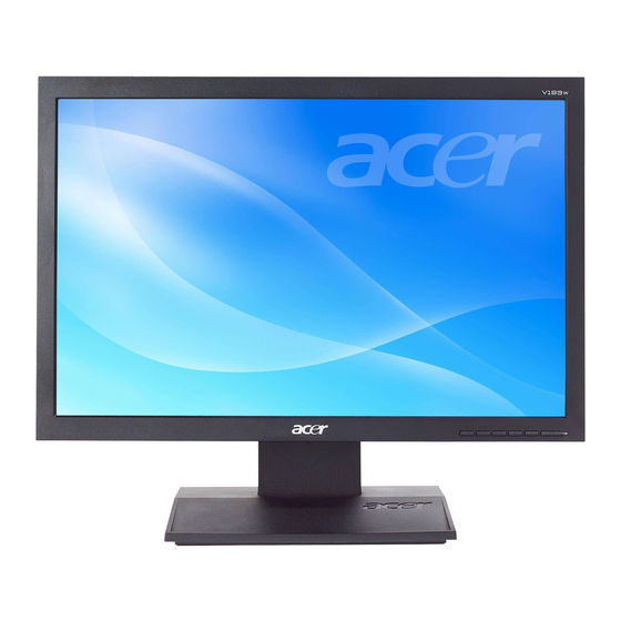 Acer V193W Product Service Manual