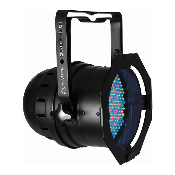 American DJ 64B LED PRO User Instructions