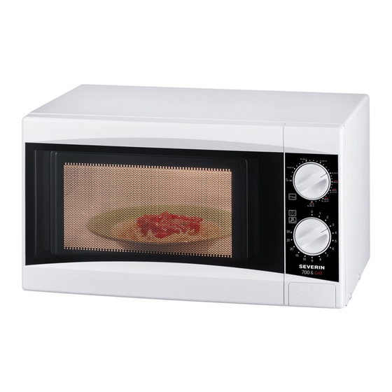 SEVERIN Microwave oven & grill Instructions For Use Manual
