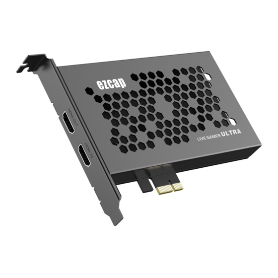 EzCAP Live Gamer Ultra Manual