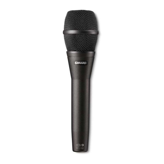 Shure KSM9HS User Manual