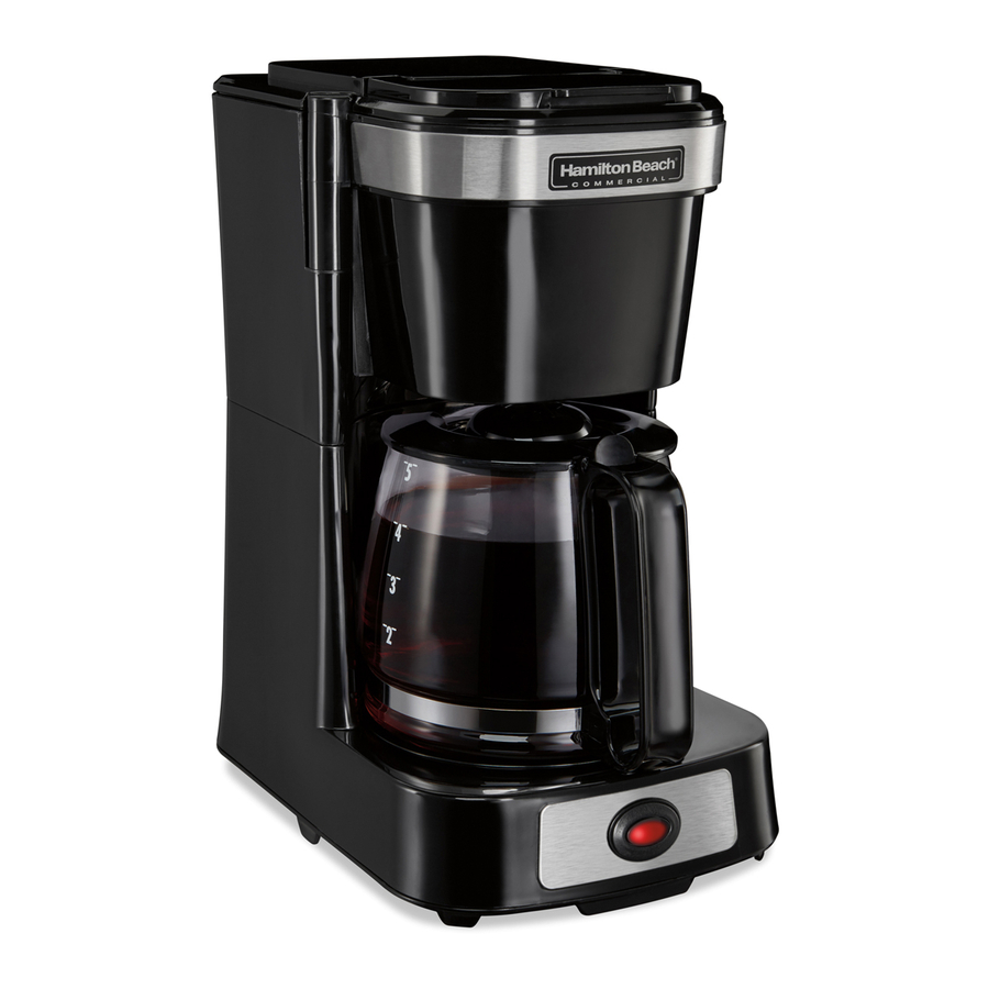 Hamilton Beach HDC500 - 4 Cup Coffee Maker Use & Care Manual