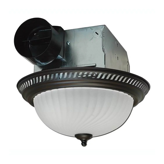 Air King Exhaust Fan with Light DRLC701 Operating Manual