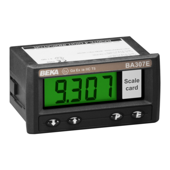 BEKA BA307SE Manual