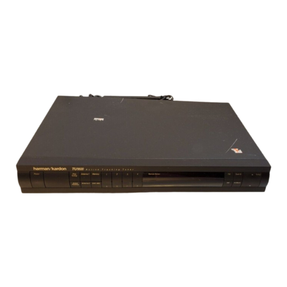 Harman Kardon TU9600 Owner's Manual