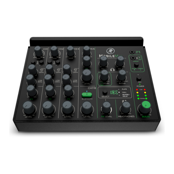 Mackie MOBILE MIX Owner's Manual
