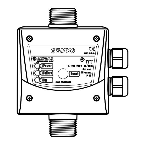 Lowara Genyo 8A F15 Instructions For Installation And Use Manual