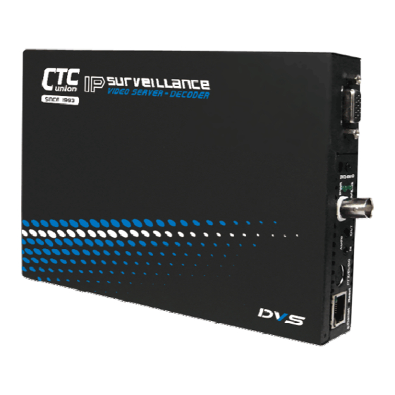 CTC Union DVS-8501D Manuals