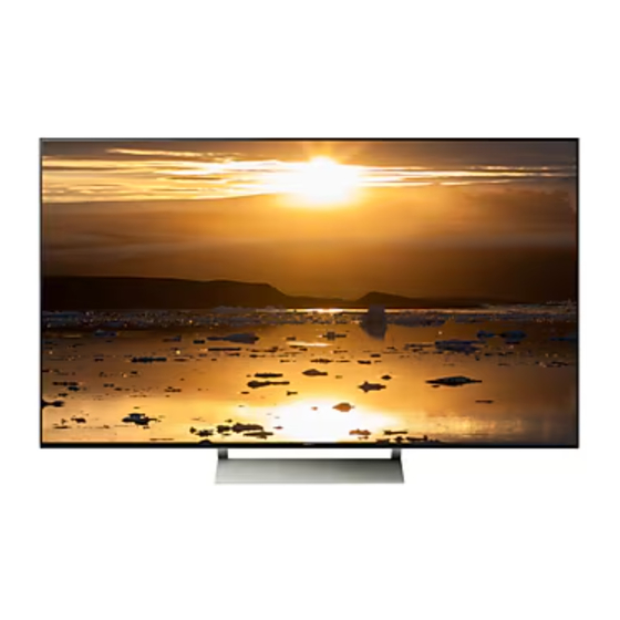 Sony BRAVIA KD-75X9400E Reference Manual