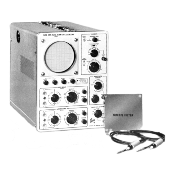 Tektronix 502 Instruction Manual
