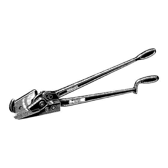 Signode CU-25 Operation, Safety And Parts Manual