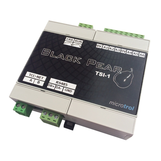 Microtrol Black Pear RBC-TSI1 Manuals
