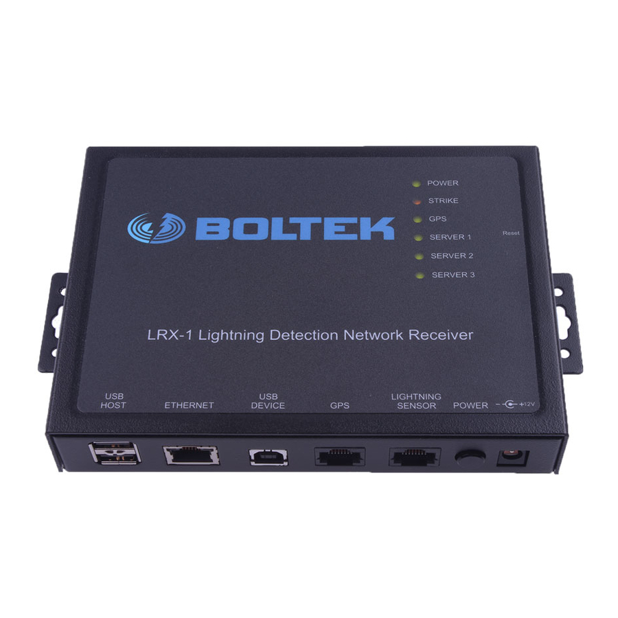 Boltek LRX-1 Installation & Operation Manual