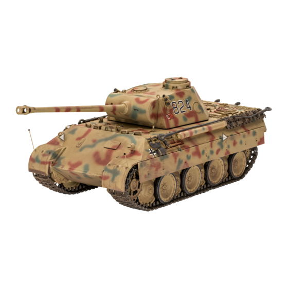 Eduard Pz. Kpfw.V Panther (Ausf.D) zimmerit Quick Start Manual
