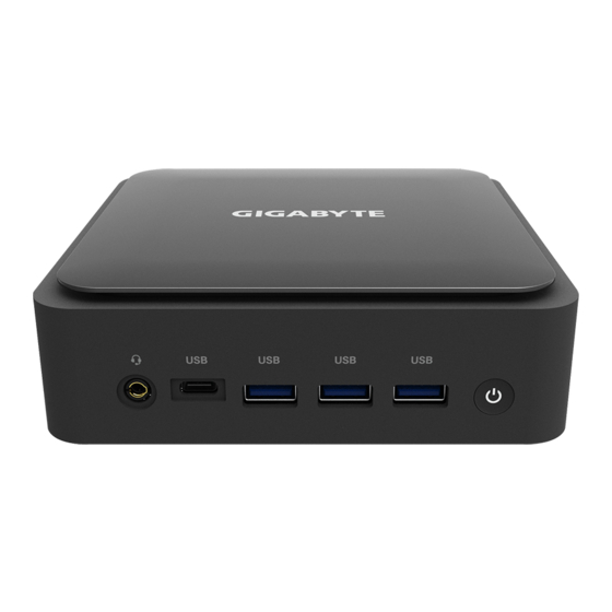 Gigabyte GB-BEi3-1220 Quick Start Manual